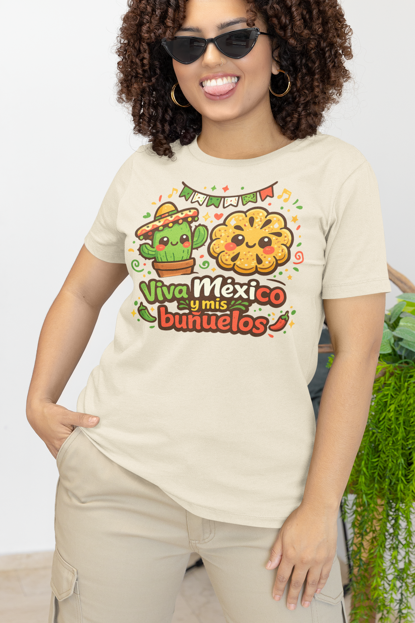 Viva México y mis Buñuelos Tee